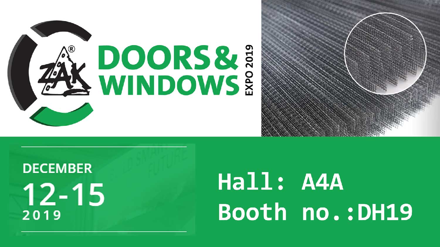 ZAK DOORS & WINDOWS 2019- Visit our Booth - Jiten Plastics Pleated